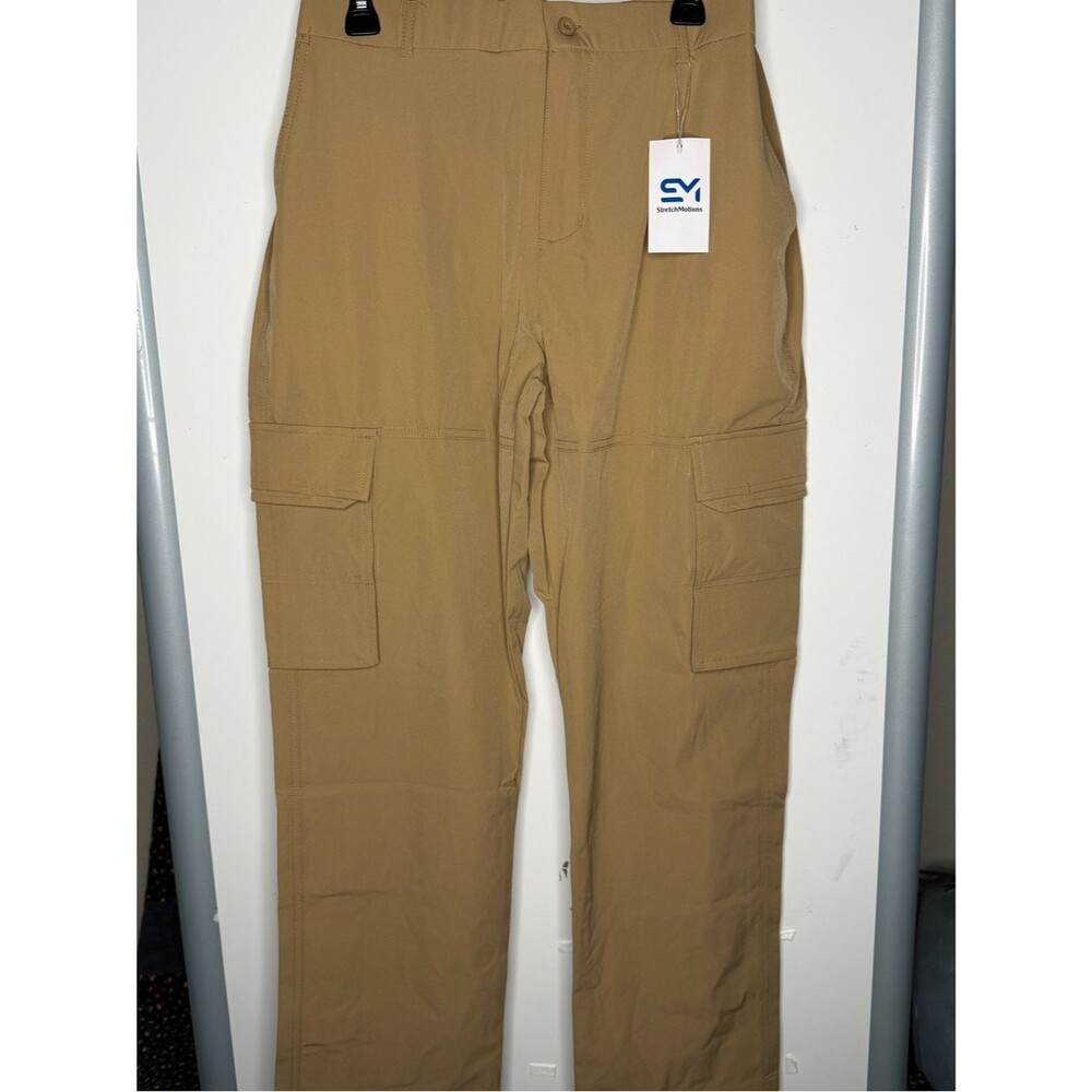 Men's Casual Quick Dry Cargo Pants in Khaki